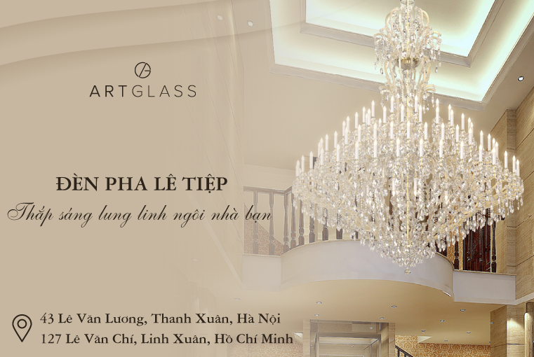 Đèn pha lê đẳng cấp, nhập khẩu 100% từ Tiệp Khắc