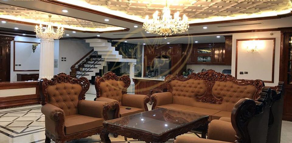 Lắp đặt đèn pha lê trang trí biệt thự KĐT An Hưng, Hà Nội